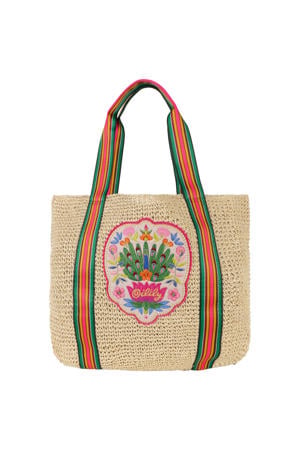 raffia shopper naturel