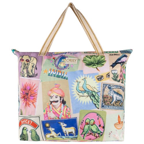 Oilily shopper Sabina XXL beige afbeelding