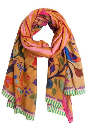 sjaal Aparadise met bloemenprint multi