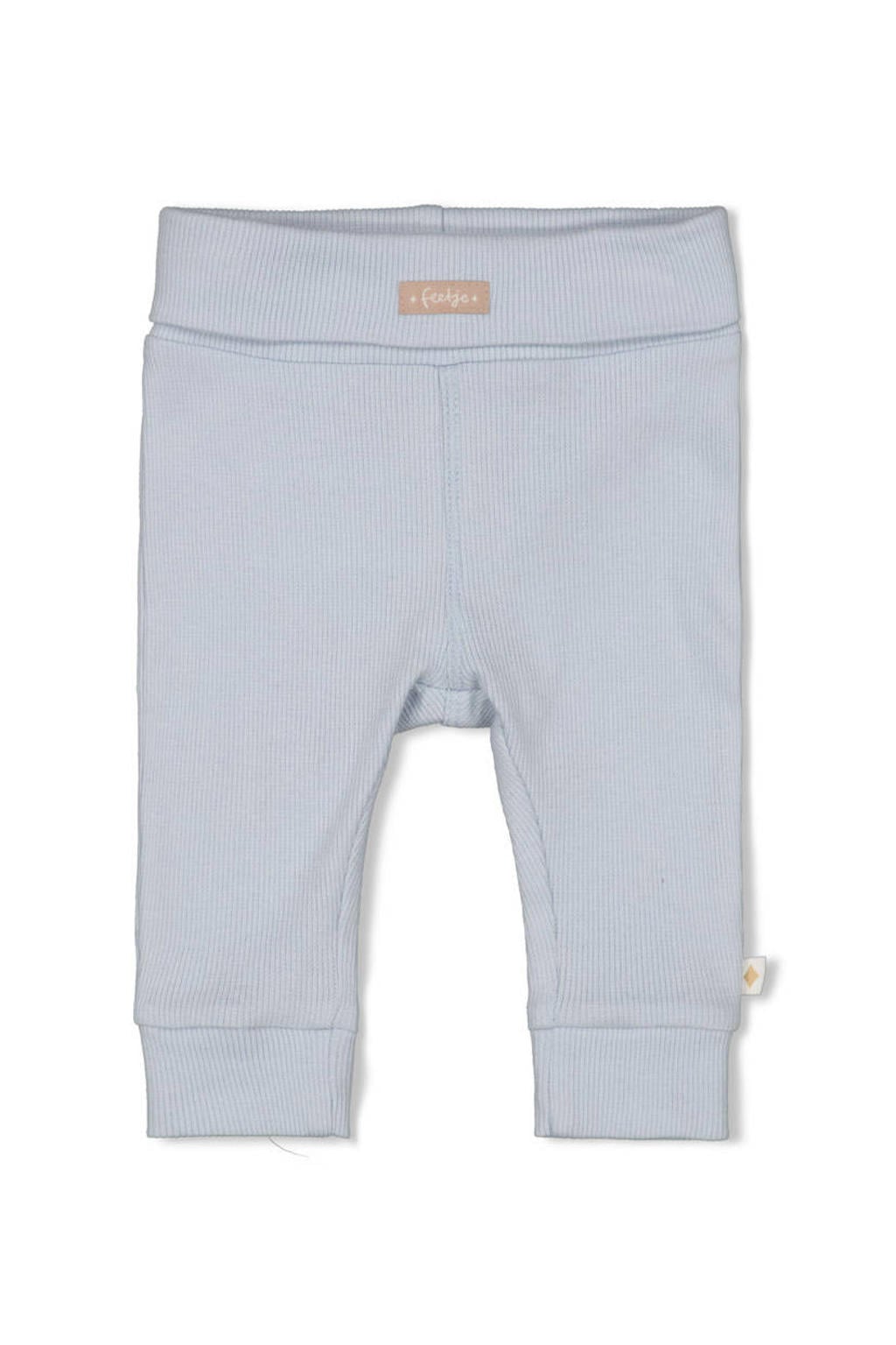 Lichtblauwe jongens Feetje babybroek The Magic is in You met regular fit en regular waist