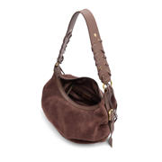thumbnail: Manfield suede schoudertas bruin