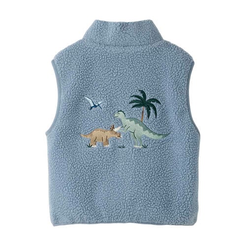 NAME IT MINI teddy jas grijsblauw afbeelding