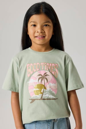 T-shirt grijsgroen