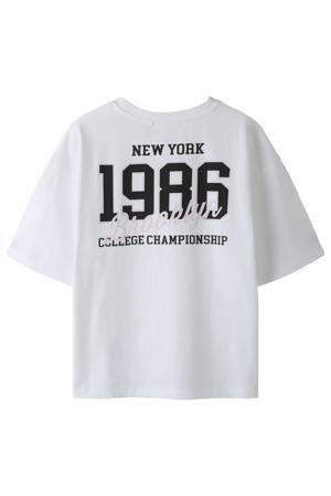 T-shirt met backprint wit