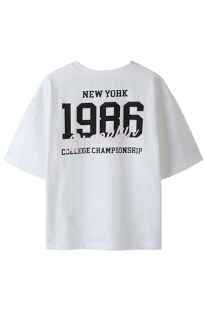 T-shirt met backprint wit