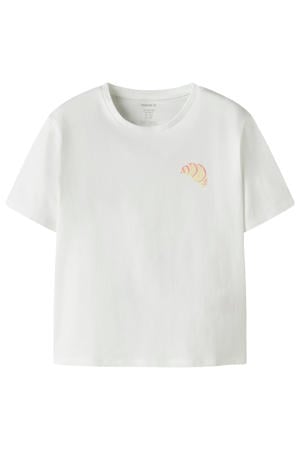 T-shirt met backprint wit