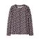 NAME IT KIDS gebloemde longsleeve zwart