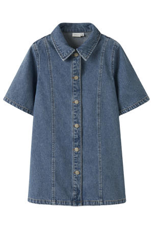 denim blousejurk medium blue denim
