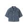 NAME IT KIDS denim gebloemde blouse medium blue denim
