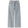NAME IT KIDS NKFROSE wide leg jeans met hartjes light blue denim