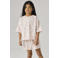 NAME IT KIDS shortama met bloemdessin lichtroze