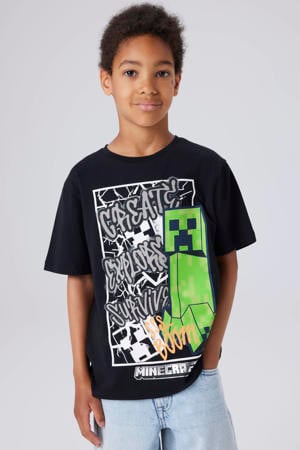 Minecraft T-shirt zwart