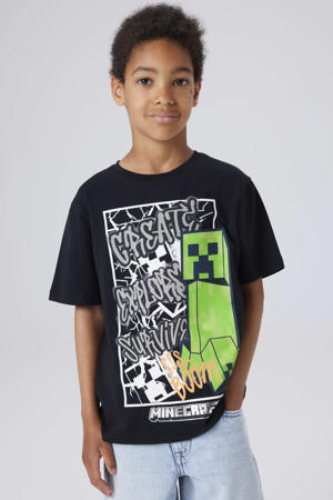 Minecraft T-shirt zwart