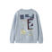 NAME IT KIDS sweater met backprint lichtblauw