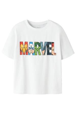 Marvel T-shirt met backprint wit