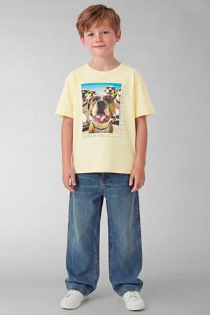 T-shirt lichtgeel