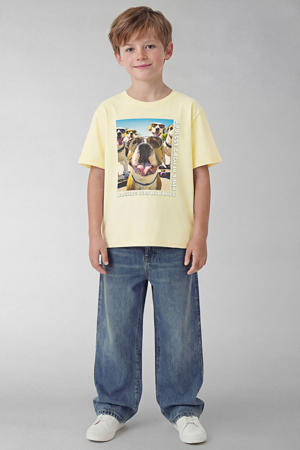 T-shirt lichtgeel