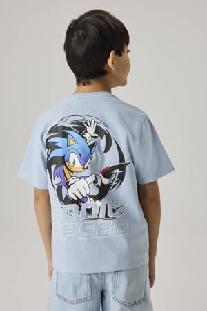 T-shirt met backprint blauw