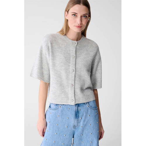 Shoeby gebreid vest grijs afbeelding