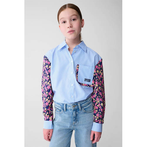 Shoeby gebloemde blouse blauw afbeelding