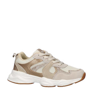 sneakers beige/goud