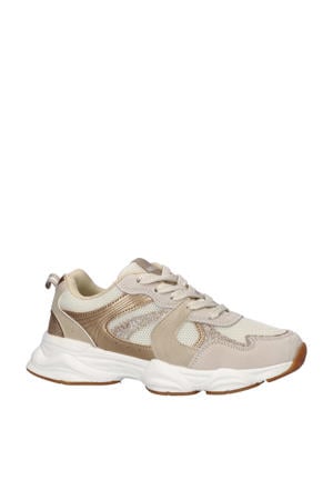 sneakers beige/goud