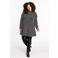 YOEK gestreepte tuniek Plus Size - zwart