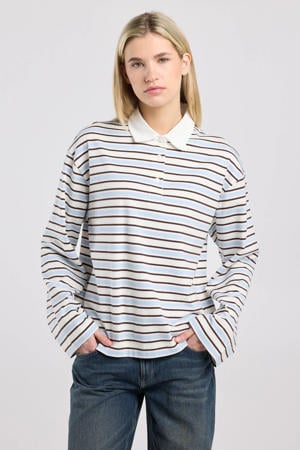 gestreepte top blauw