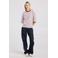 America Today gestreepte T-shirt lichtroze