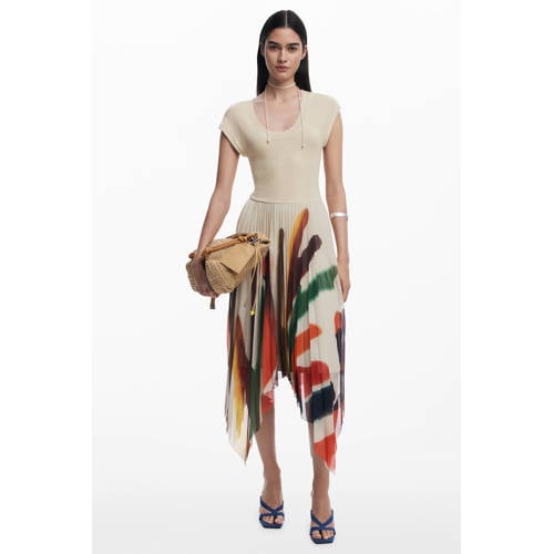 Desigual zomerjurk ecru afbeelding