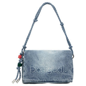 denim schoudertas blauw