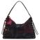 Desigual schoudertas met print donkerbruin