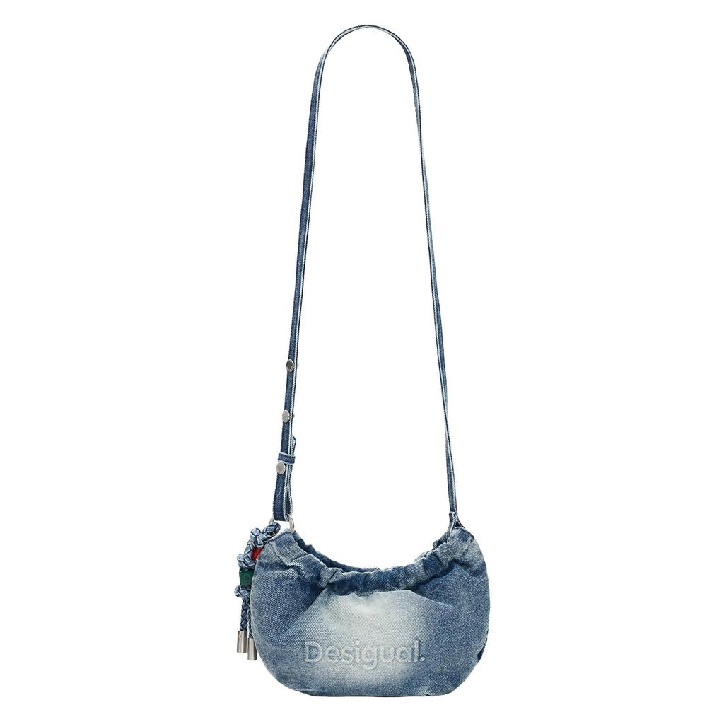 Desigual denim crossbody tas blauw