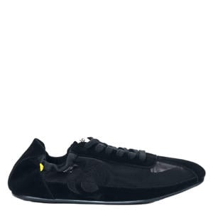 suède sneakers zwart