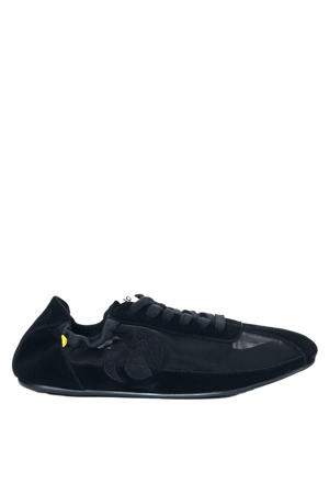suède sneakers zwart