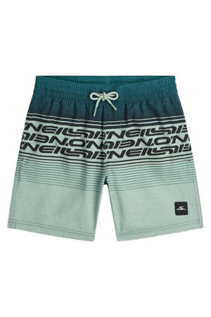 zwemshort Logo Stripe lichtgroen/donkergroen