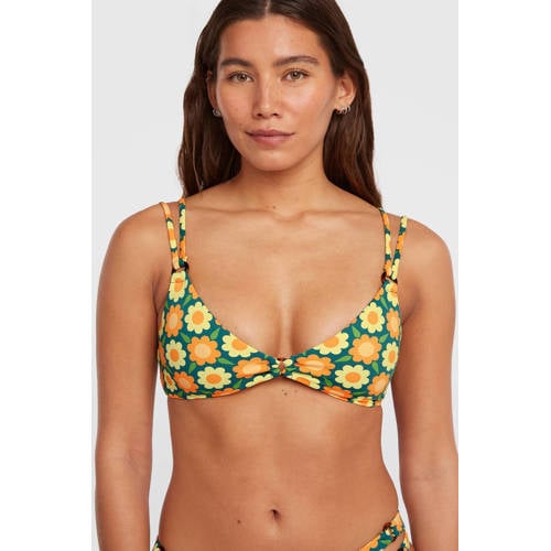 O'Neill voorgevormde triangel bikini O'Riginals groen/oranje afbeelding