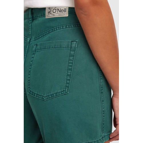 O'Neill denim wide leg regular waist short donkergroen afbeelding