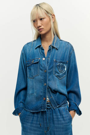 denim spijkerjas mediumblauw