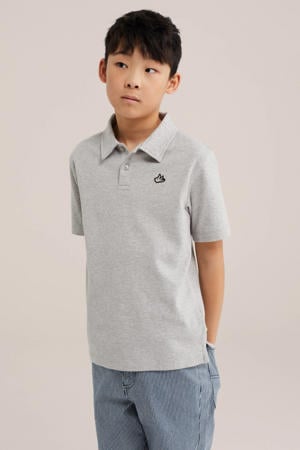 polo grijs melange