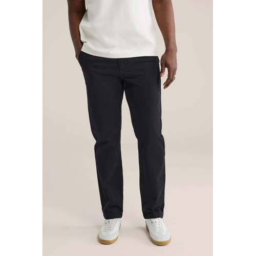 WE Fashion slim chino zwart afbeelding