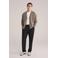 WE Fashion regular chino donkergrijs