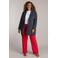 Colletta gestreepte oversized blazer donkerblauw