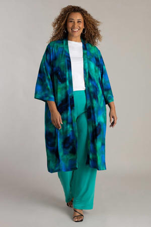 gebreid vest blauw