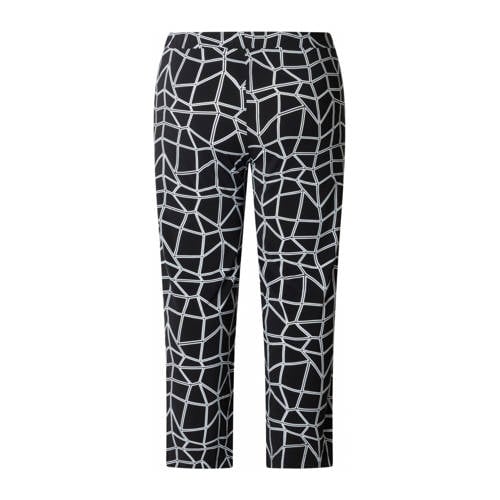 Colletta straight high waist casual broek zwart afbeelding