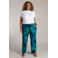 Colletta straight high waist casual broek blauw