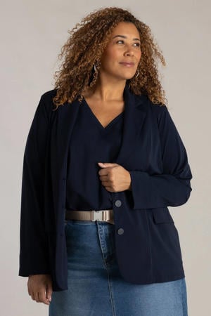 regular blazer donkerblauw