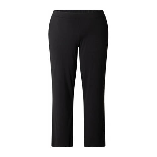 Colletta straight high waist casual broek zwart afbeelding