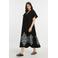 Mat Fashion midi jurk zwart