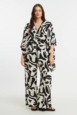 high waist broek zwart